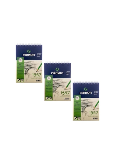 Canson 1557 Eskiz Defteri 120Gr. 40 Yaprak. A5 3'Lü