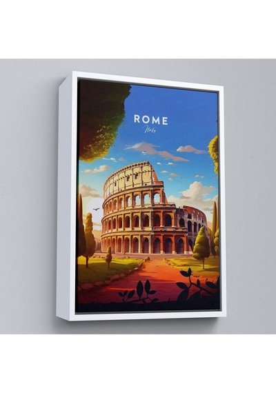 Miyrem^ Canvas Serie Roma İtalya Kolezyum Tablo-7701