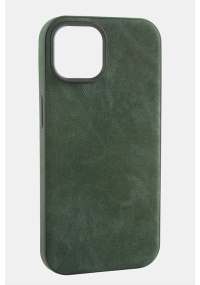 Apple iPhone Uyumlu 12/12 Pro Nubuk Lüx Velvet Silikon Kılıf Yeşil