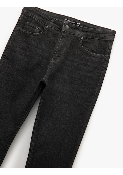 Koton Pamuklu Normal Bel Slim Fit Jean Pantolon - Brad Jean Siyah 6wam40100nd Siyah Koton Pamuklu Normal Bel Slim Fit Jean Pantolon - Brad Jean Siyah 6wam40100nd Siyah
