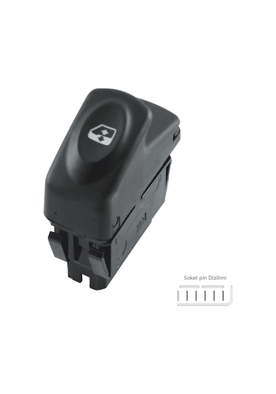 Cam Acma Kapama Anahtari Renault Kangoo Megane 1 Clio Pin 5
