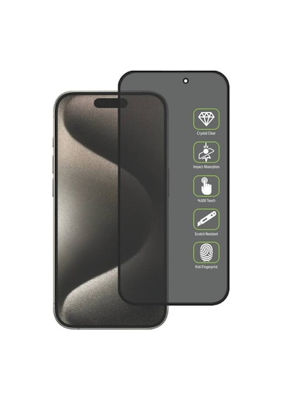 Apple Uyumlu   iPhone 16 Hayalet Ekran Koruyucu Cam