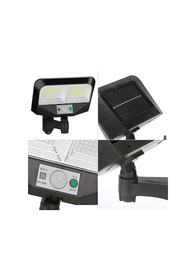 Upway 126 Led Solar Bahçe Lambası Güneş Enerjili 3 Modlu Dış Mekan Aydınlatma