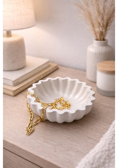 Pinterest Minimal Dalgalı Beton Kase Krem