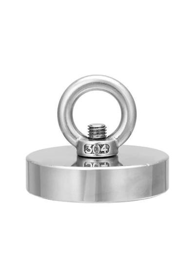 60 Mm Neodyum Pot Magnet Fishing Çok Güçlü Kurtarma Mıknatısı Manyetik Balıkçılık Kancası