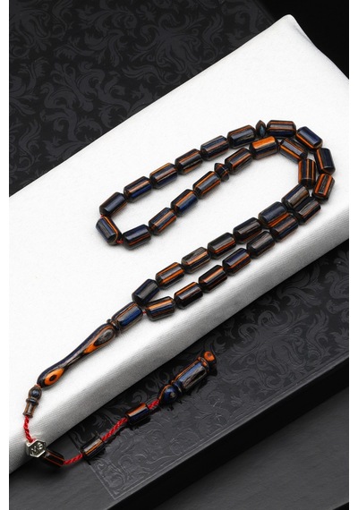 Usta İşçilikli Kafur Ağacı Tesbih 6 X 10 Mm Kapsül Kesim - T-1777