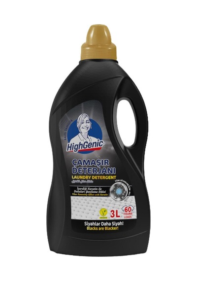 Highgenic Sıvı Çamaşır Deterjanı Siyahlar 3000 Ml Diğer