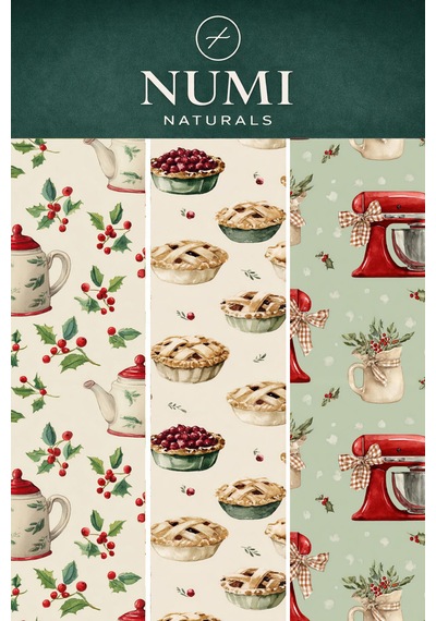 Balmumu Gıda Saklama Bezleri Premium 3 Lü Set 30 30 Cm - Cozy Kitchen Serisi Çok  Renkli