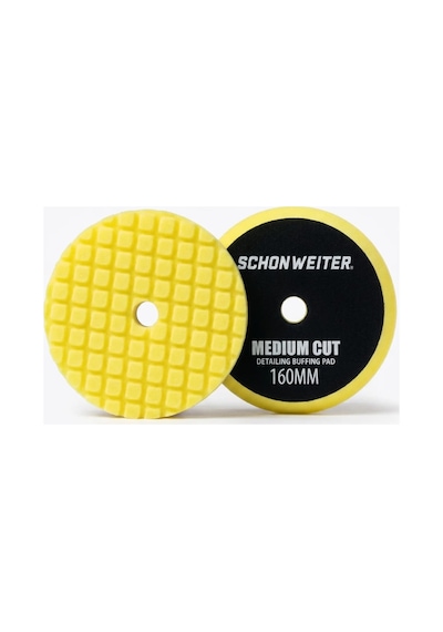 Rotary Orta - Medıum Cut Çizik Giderici Pasta Cila Süngeri Sarı 6 İnç - 160 Mm