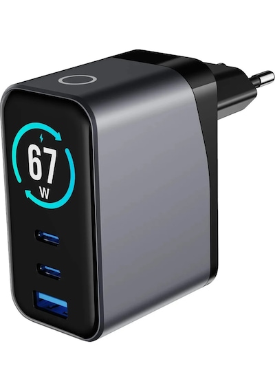 Welio W'more Wcg67 3'ü 1 Arada Tft Ekranlı 67w Gan Şarj Cihazı Hızlı Şarj Usb-c 3 Portlu Laptop Gan Pd 3.1 Evrensel Şarj Cihazı 3-ın-1 67w Siyah Welio W'more Wcg67 3'ü 1 Arada Tft Ekranlı 67w Gan Şarj Cihazı Hızlı Şarj Usb-c 3 Portlu Laptop Gan Pd 3.1 Evrensel Şarj Cihazı 3-ın-1 67w Siyah