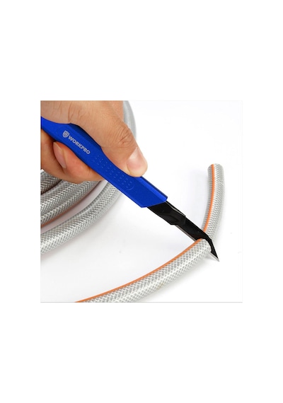 Workpro Wp212012 9mm Alüminyum Kasa Cep Askılı Maket Bıçağı Mavi
