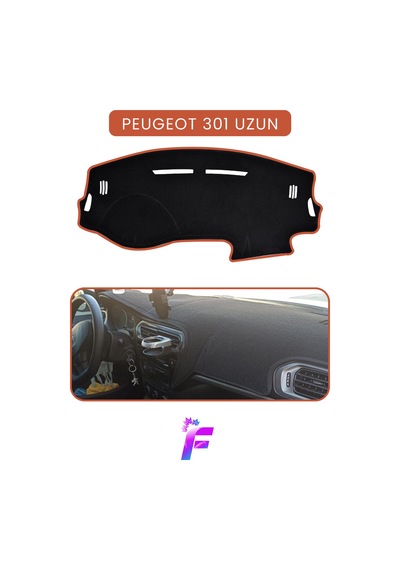 Peugeot 301 2012+ Uzun Kasa Uyumlu Torpido Örtüsü Çatlama Ve Isıya Karşı Tam Koruma T88