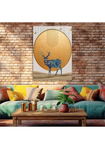Gerçek Cama Baskı Sanat Temalı Tekli Cam Tablo277 S610