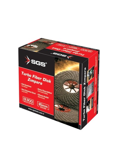 Sgs Turbo Fiber Disk Zımpara 115 Mm Sgs288