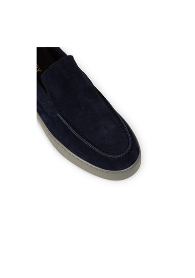 Deery Erkek Hakiki Süet Lacivert Loafer Ayakkabı - 01993mlcvc01 Lacivert