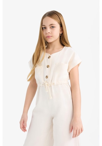 DeFacto Kız Çocuk Gabardin Kısa Kollu Tulum D9308A825SMER233