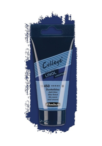 : Kolej Linol: Linoprint Mürekkep: 75ml: Lacivert 450 Koyu Mavi