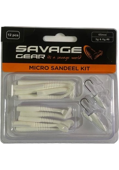 Savage Gear Lrf Micro Sandeel Kit 12 Adet 1+1/5+5 Silikon Suni Yem