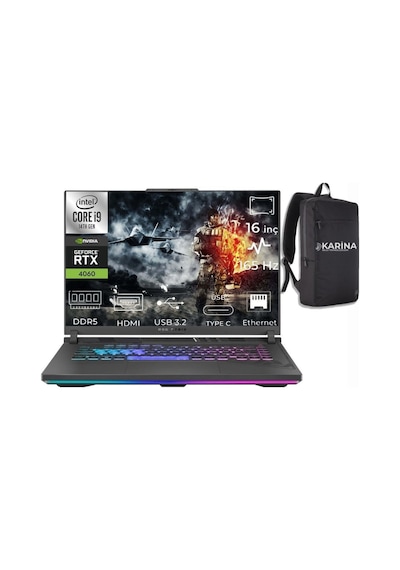 Asus Rog Strix G16 G615LW-S5185-A22 U9-275HX 48 GB 1 TB SSD RTX5080 16 GB 16" Free Dos WQXGA Dizüstü Bilgisayar