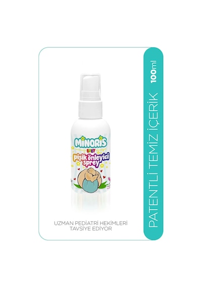 Minoris Baby Organik Pişik Önleyici Sprey 100 ML