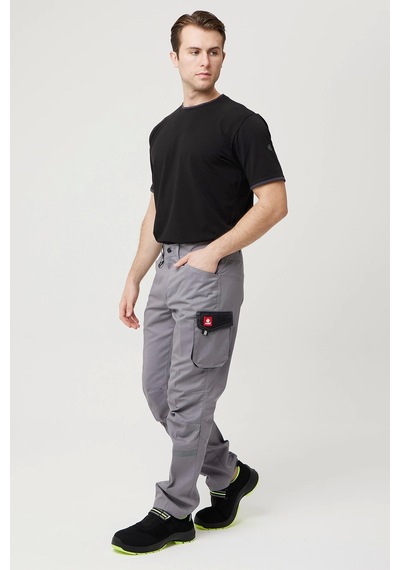 Alkanna Trousers - Fonksiyonel Ve Dayanıklı İş Pantolonu Gri-siyah Gri - Siyah