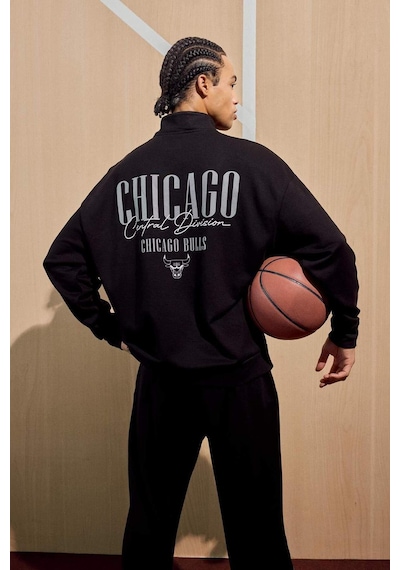 Defacto Defactofit Nba Chicago Bulls Oversize Geniş Kalıp Dik Yaka Fermuarlı Sweatshirt F9813ax25aubk81 Siyah-bk81 Defacto Defactofit Nba Chicago Bulls Oversize Geniş Kalıp Dik Yaka Fermuarlı Sweatshirt F9813ax25aubk81 Siyah-bk81