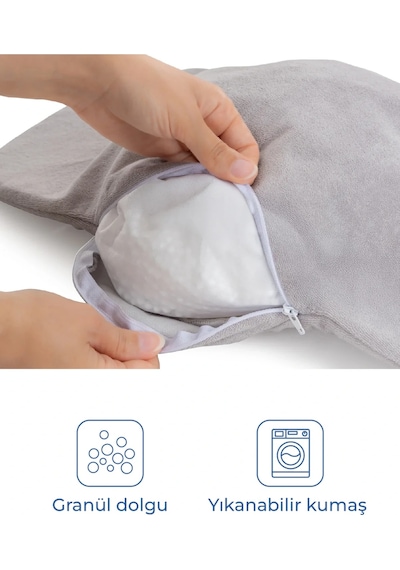 Babyjem Ana Kucağı Bel Desteği Havlu Gri
