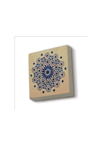 Geometrik Desen Baskılı Taş Magnet 5x5