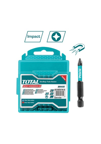 Total Darbeli 50mm Ph2 Bits Ucu