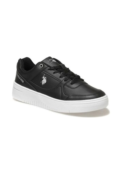 U.s.polo Assn. Lee Erkek Ayakkabi - Siyah Beyaz Siyah - Beyaz