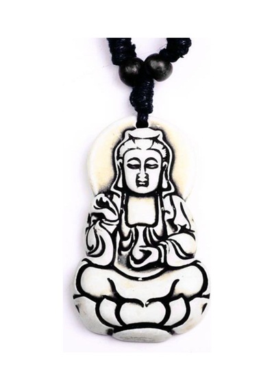 Btak00754 K7 Buddha Figür İçsel Denge Ayarlanabilir İpli Kolye Çok Renkli