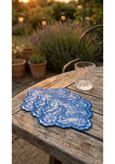 Toile Azure Kokteyl Peçetesi