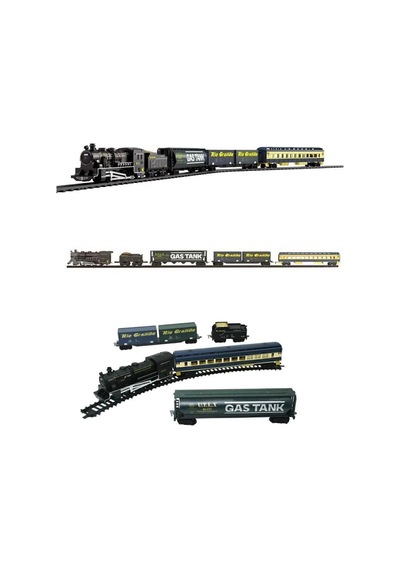 Oyuncak Tren 33 Parça Işıklı - Sesli Classic Lokomotif Büyük Tren Raylı Set