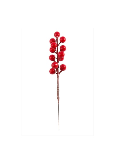 Zenviac456 Kokina Dal Yılbaşı Süsü 23 Cm Zenviac45678 Kırmızı
