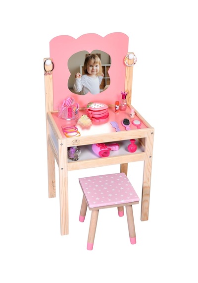 Ayrex Ahşap Çocuk Makyaj Masası Masaloyuncak Diğer