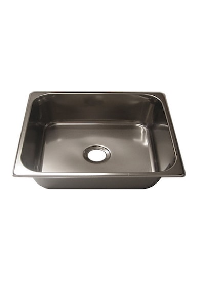 Dikdörtgen Evye. Paslanmaz Krom Lavabo. Tekne Karavan Evyesi 10cm