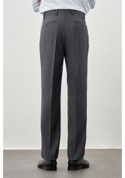 İmza Füme Duble Paça Slim Fit Pantolon 1003245171 Füme
