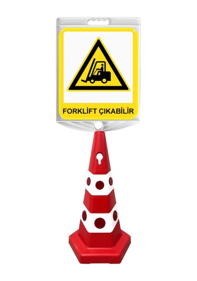 Forklift Çıkabilir Çift Taraf Baskı Kırmızı Ultra Kedi Gözlü Ağırlıklı Koni Seti Trafik Dubası