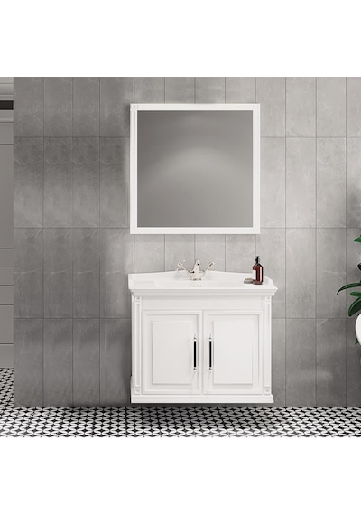 Denko Albatros 80 Cm Mdf Beyaz Banyo Dolabı Alt Modül Ve Lavabo Beyaz Denko Albatros 80 Cm Mdf Beyaz Banyo Dolabı Alt Modül Ve Lavabo Beyaz