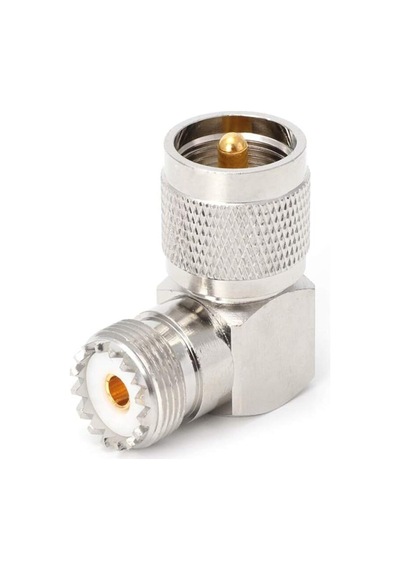 Joykk Uhf Pl259 Erkek Bağlantı Adaptörü Dişi So239 90 Derece Açılı Jack - Arjantin