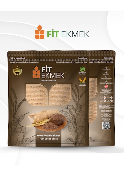 Fit Kepekli , Yulafli , Chia , Arpa Ve Keten Tohumlu Lavaş Ekmeği