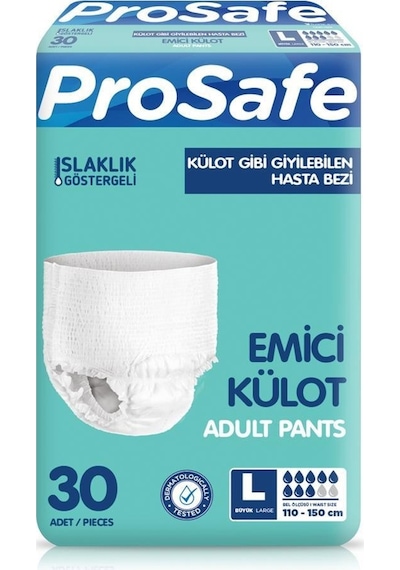 Pro Safe Tekstil Yüzeyli Külot L 30'Lu