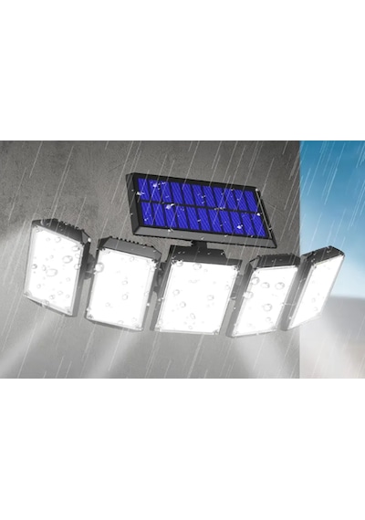 300 Led Güneş Enerjili 3 Mod Kumandalı 3 Metre Kablolu Kaliteli Sensörlü Solar Sokak Lambası 1