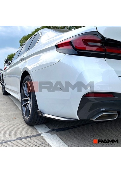 Bmw G30 M-tech Arka Tampon Bıçağı Sağ-sol Parlak Karbon