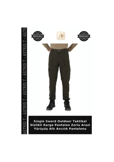 Astrid T Single Sword Outdoor Taktikal Dizlikli Kargo Pantolon Zorlu Arazi Yürüyüş Altı Avcılık Pantolonu Çok Renkli