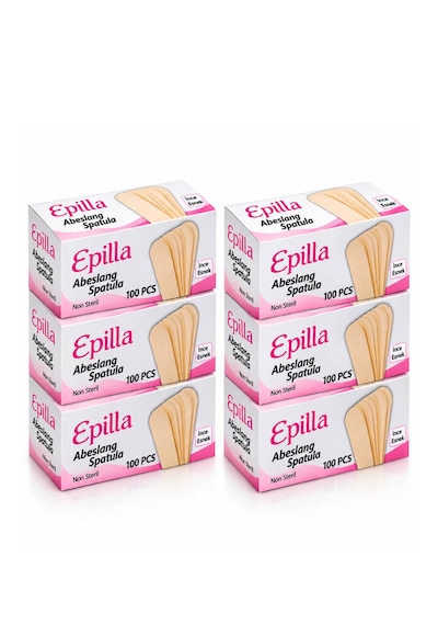 Epilla Abeslang Ağda Spatulası Ahşağ Dil Çubuğu-600 Adet
