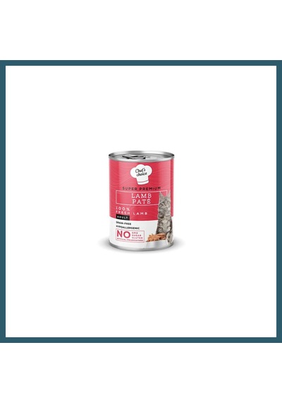 Chefs Choice Pate Lamb Kuzu Etli Tahılsız Yetişkin Kedi Konservesi 400 Gr Ob