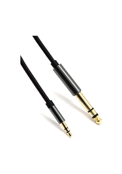 6.35mm Erkek - 3,5mm Erkek Stereo Ses Kablosu, Profesyonel Ses Ekipmanı İçin 1.5m Trs Adaptör Kablosu