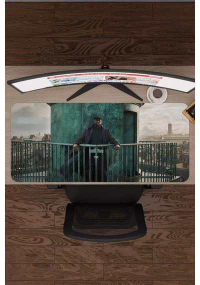 Lupin V1 90x40 Xxl Gaming Kauçuk Kaymaz Taban Mouse Pad Fare Altlığı