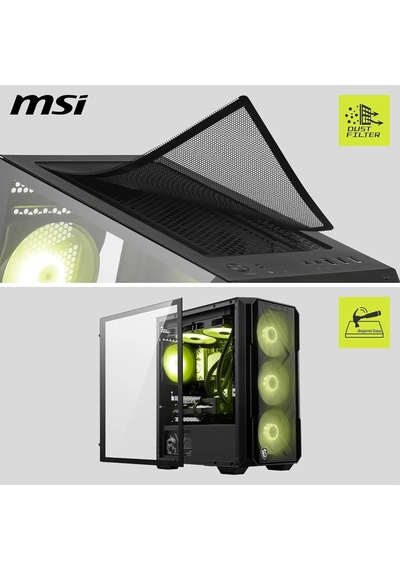 Mag Forge M120r Aırflow Temperli Cam 3x120mm 1x120mm Argb Fan Matx Gaming Bilgisayar Kasası